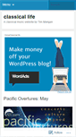 Mobile Screenshot of classicallife.net